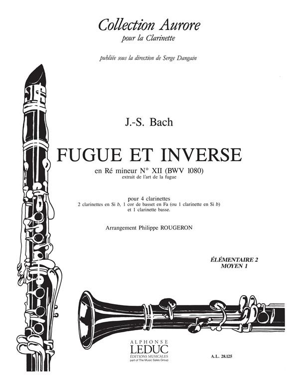 Bach Js Rougeron Fugue et Inverse 4 Clarinets