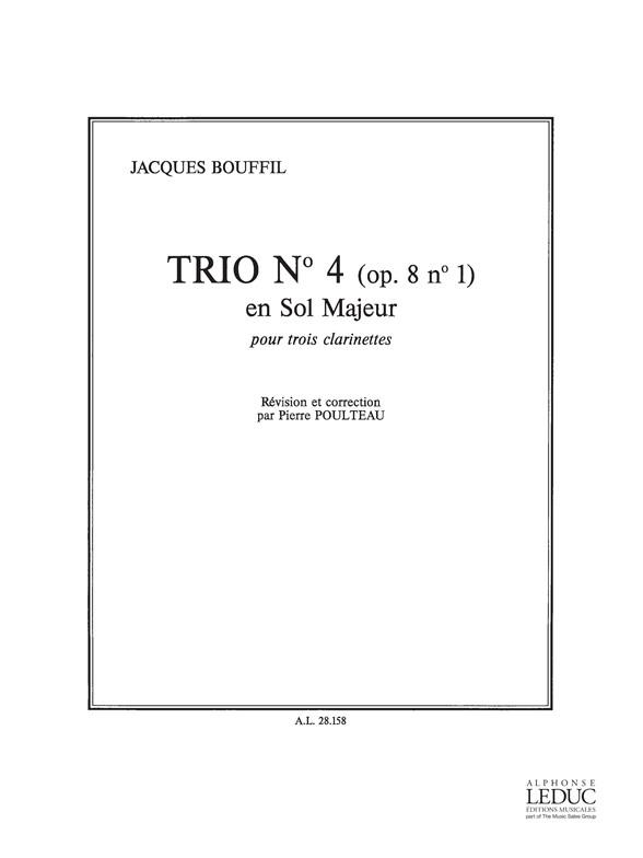 Bouffil: Trio sol majeur no.4 op.8