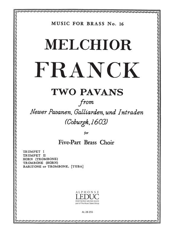Melchior Franck: 2 Pavans