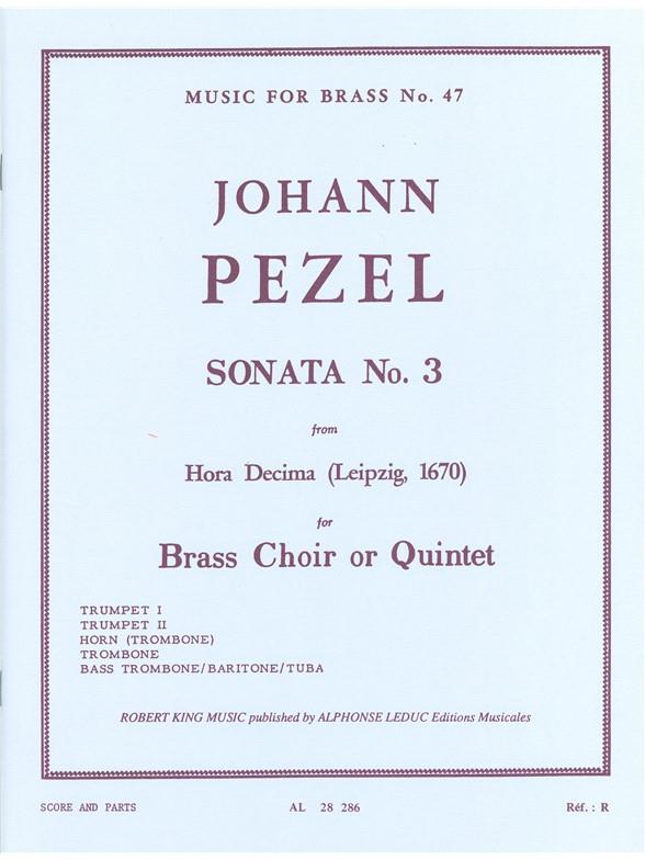 Pezel: Sonata N03-Hora Decima