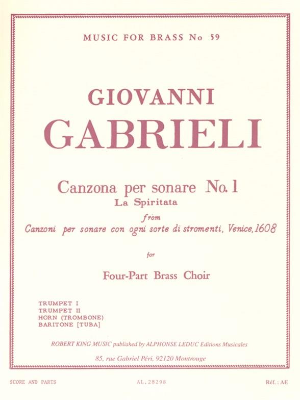 Gabrieli: Canzona Per Sonare 1 & 2