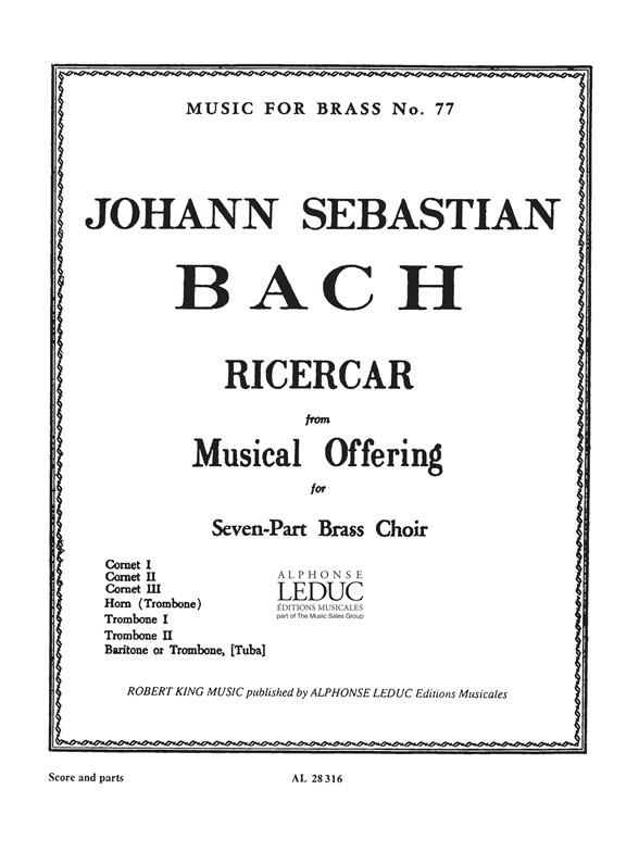 Bach: Ricercar From Musical Offering