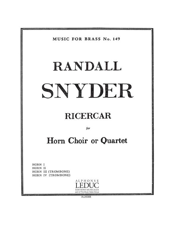 Snyder: Ricercar