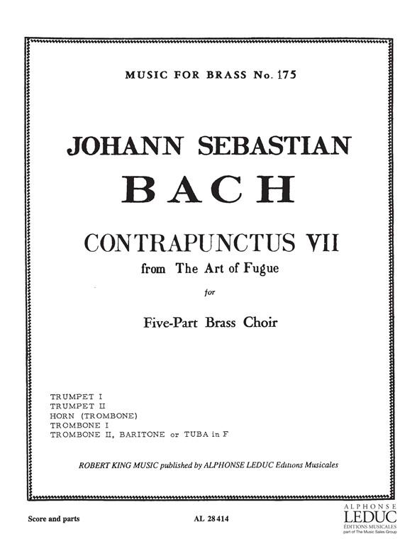 Bach: Art Of Fugue/Contrapunctus 7