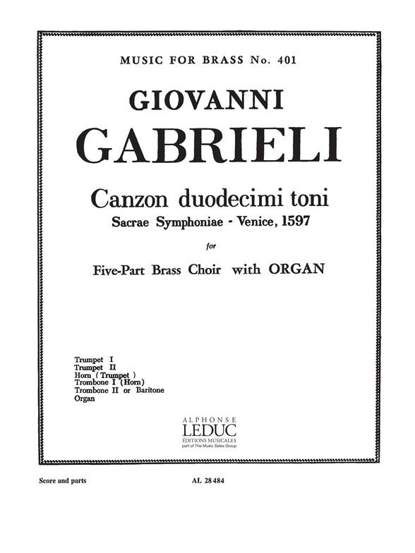 Andrea Gabrieli: Canzon Duodecimi Toni