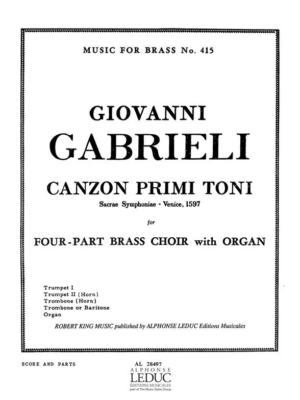 Andrea Gabrieli: Canzon Primi Toni