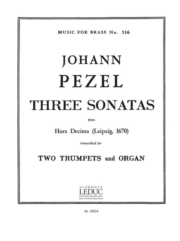 Pezel: 3 Sonatas-25-22-30Hora Decima
