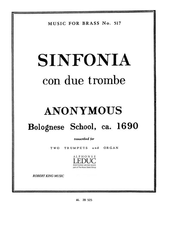 Berger: Sinfonia Con Due Trombe