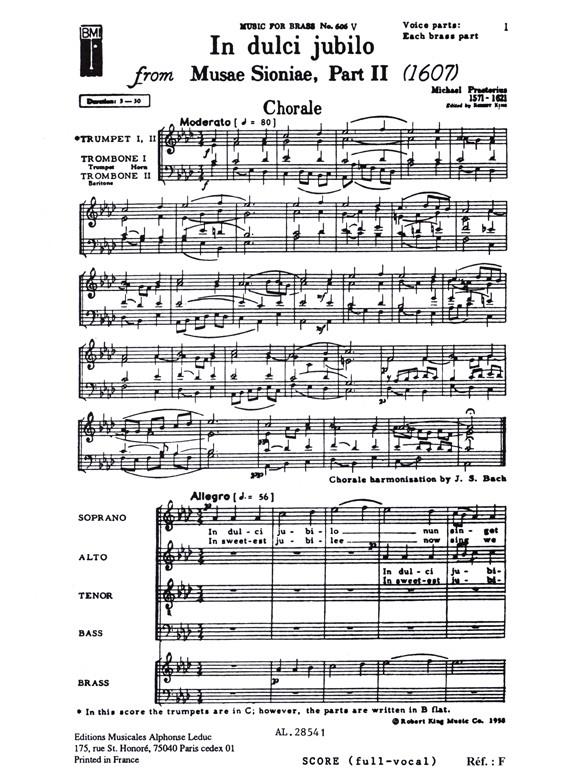 Praetorius: In Dulci Jubilo