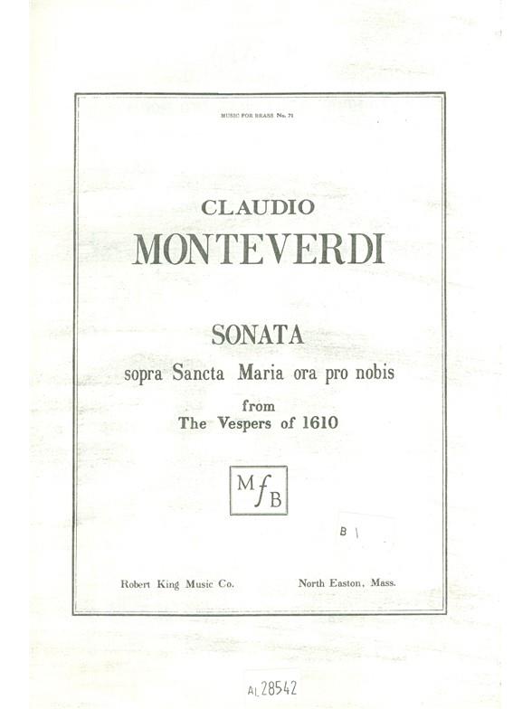 Monteverdi: Sonata Sopra Sancta Maria