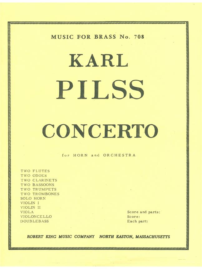 Karl Pilss: Concerto