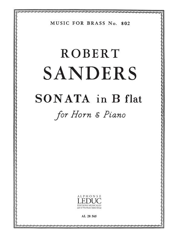 Robert Sanders: Horn Sonata