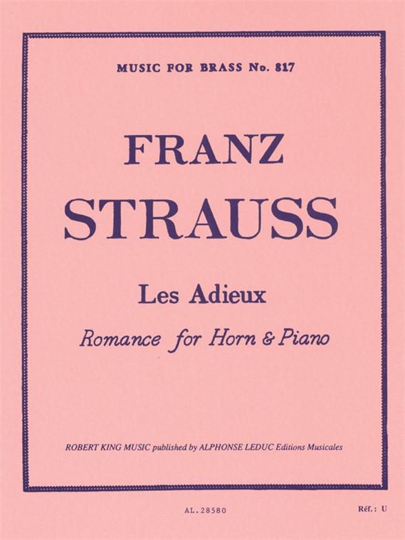 Franz Strauss: Adieux (Hoorn, Piano)