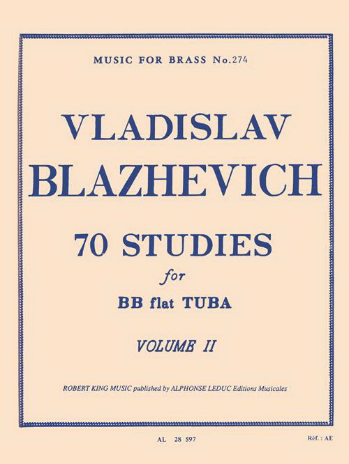 Blazhevich: 70 Studies for Bb Flat Tuba BC Volume 2