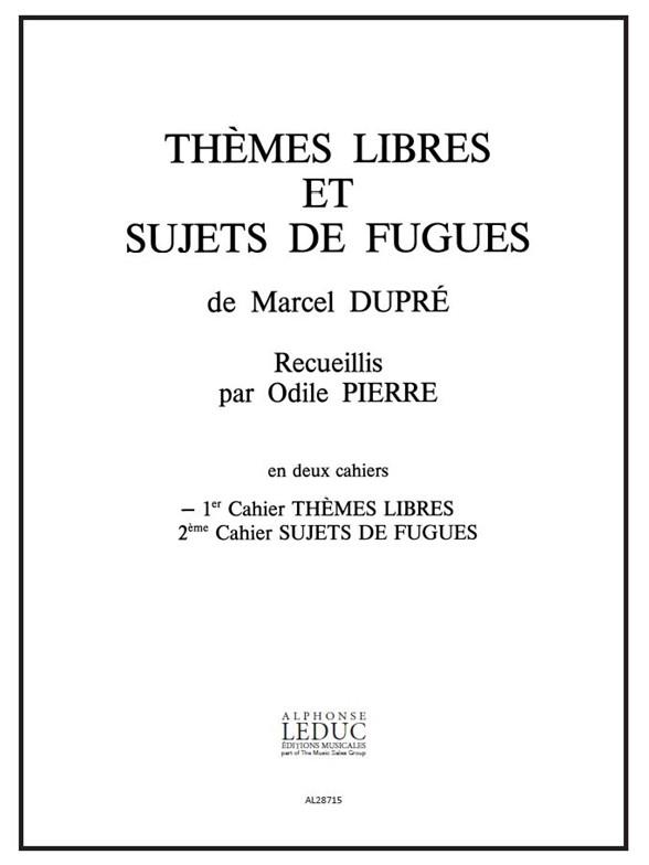 Themes libres et Sujets de Fugues Vol.1 - Serenade