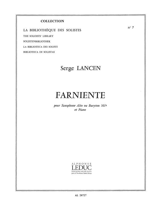 Serge Lancen: Farniente