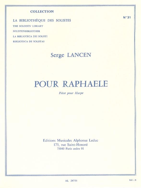 Serge Lancen: For Raphaele, for Harp