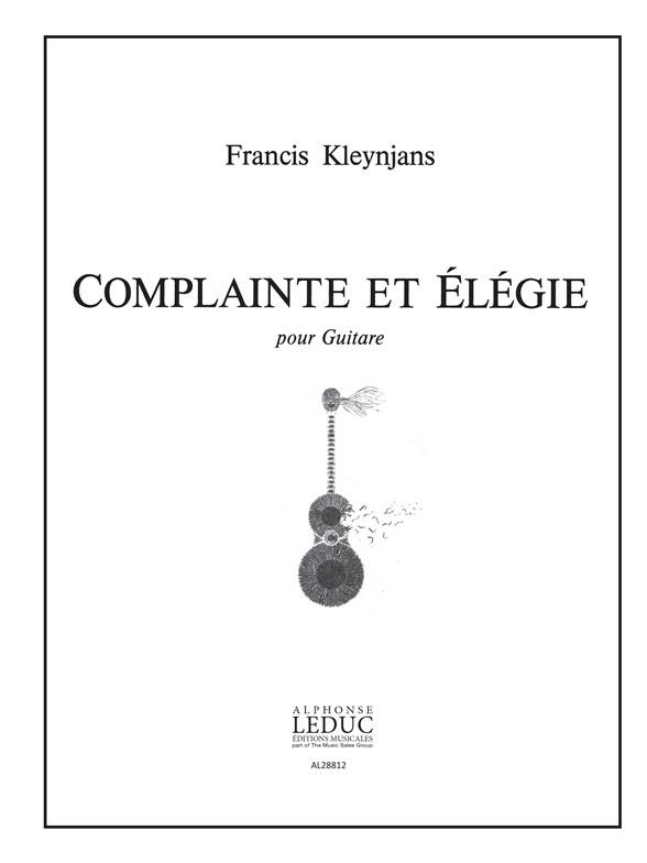 Kleynjans: Complainte Et Elegie