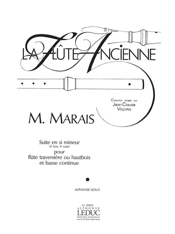 Marin Suite In B Minor 4eme Livre Flute Oboe & BC