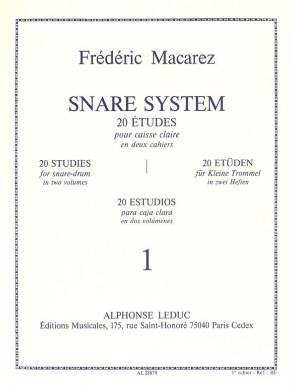 Macarez: Snare System -20 Etudes