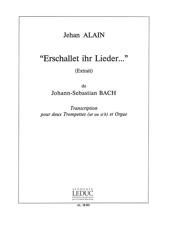 Bach: Erschallet Ihr Lieder