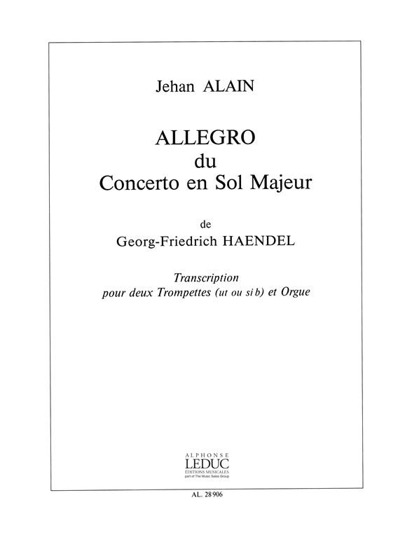 Georg Friedrich Handel: Allegro