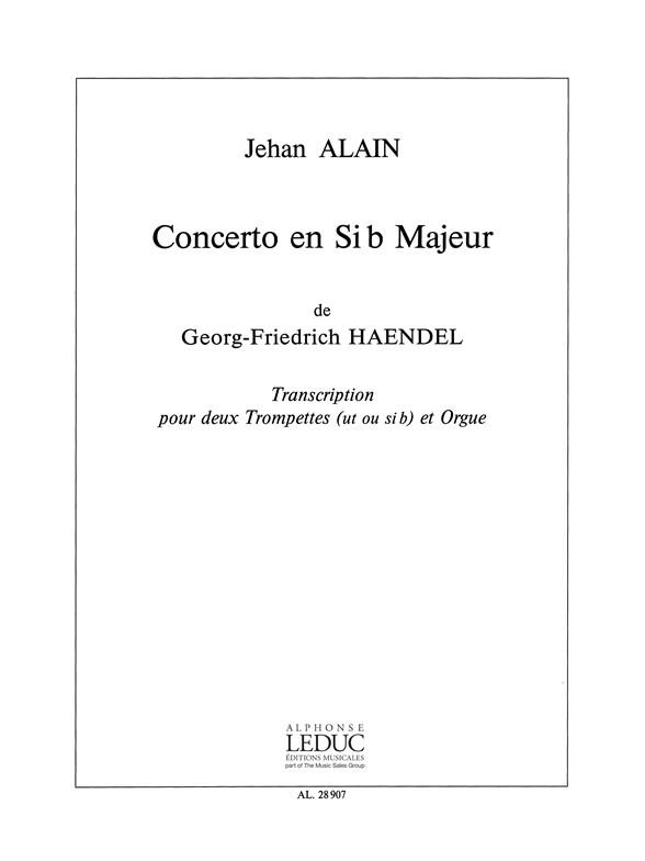 Händel: Concerto En Sib Majeur