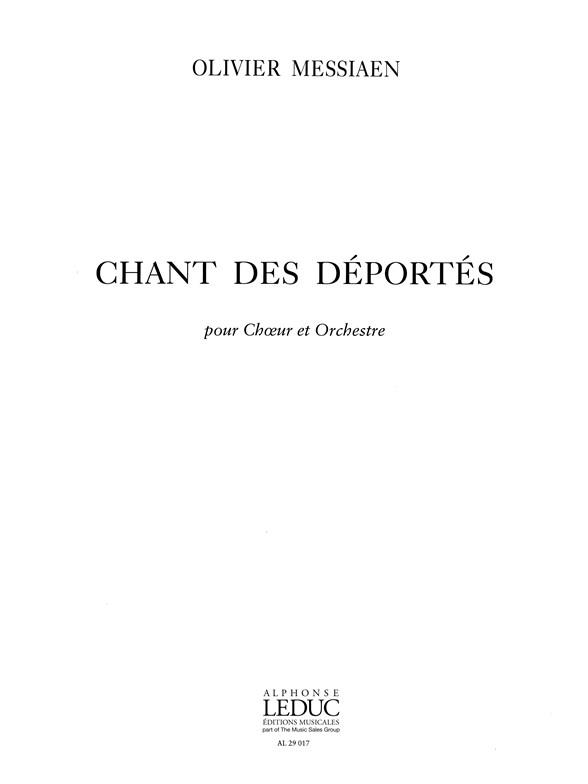 Olivier Messiaen: Chant Des Deportes