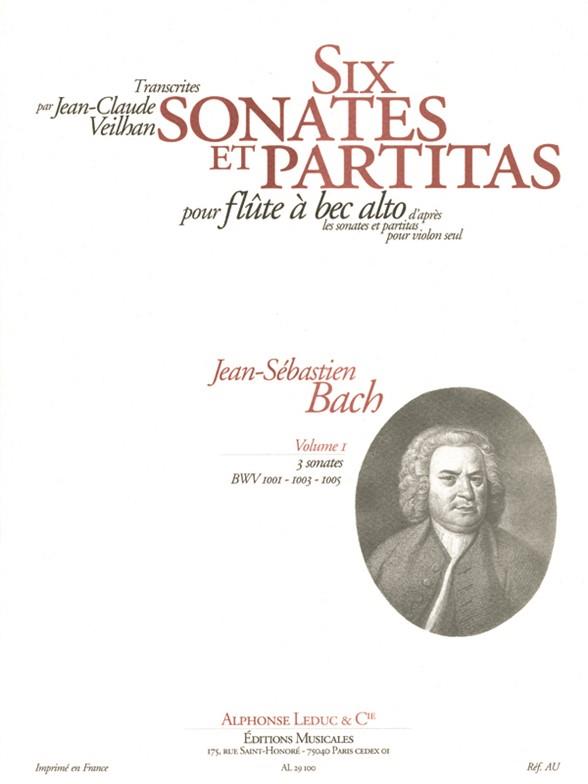 Bach: Violin Sonatas & Partitas arr. fuer Treble Recorder Solo - Volume 1
