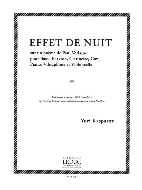 Yuri Kasparov: Effet de Nuit