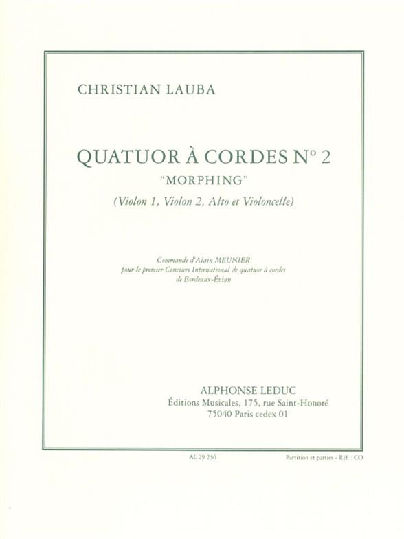 Christian Lauba: Quatuor A Cordes N02