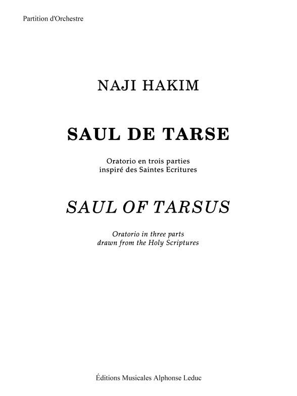 Naji Hakim: Saul De Tarse