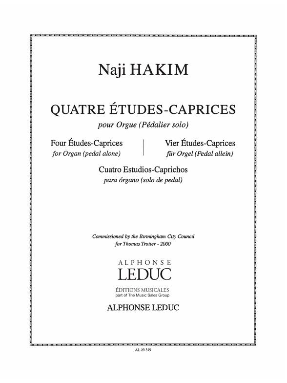 Naji Hakim: 4 Etudes-Caprice