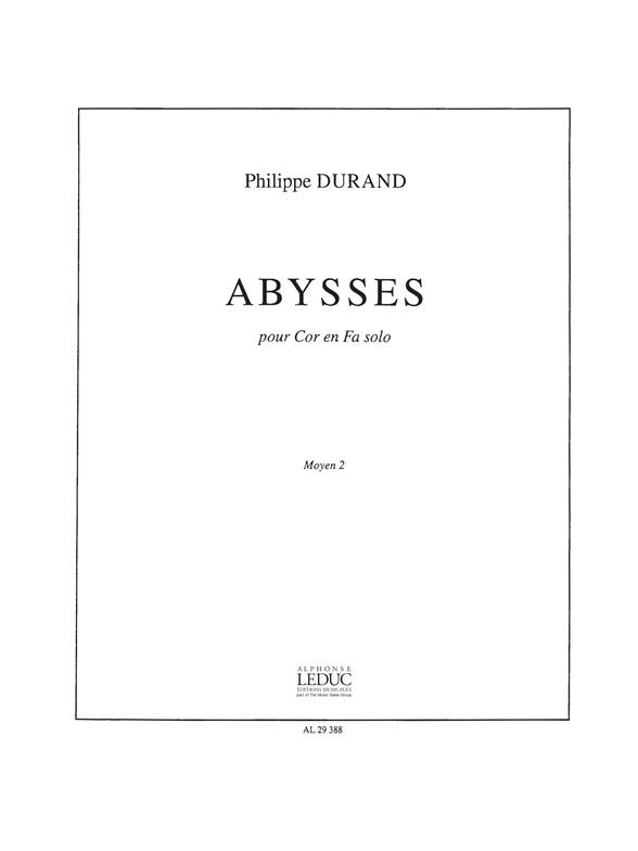 Philippe Durand: Abysses