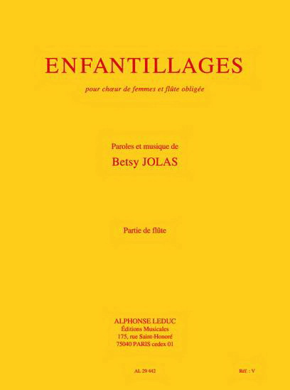 Betsy Jolas: Enfantillages