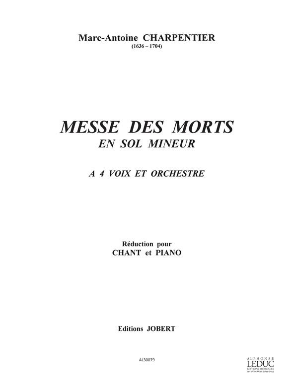 M.A. Charpentier: Messe Des Morts En Sol Mineur