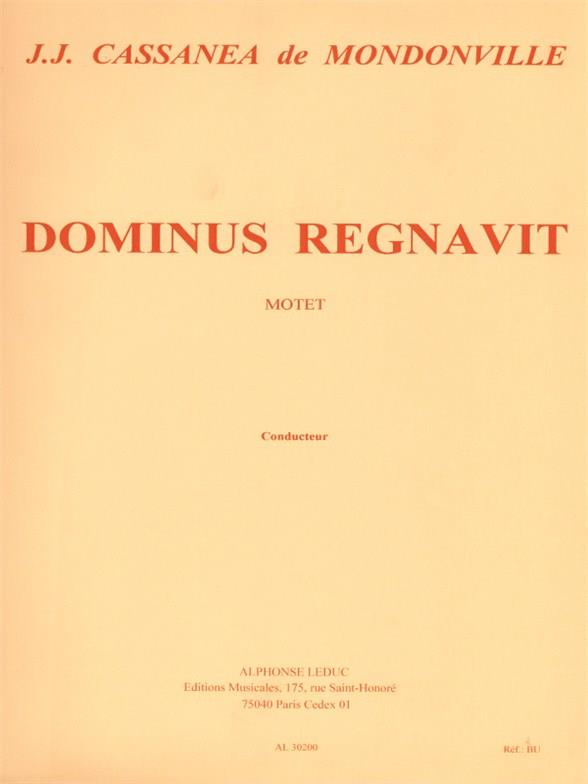 Mondonville: Dominus Regnavit