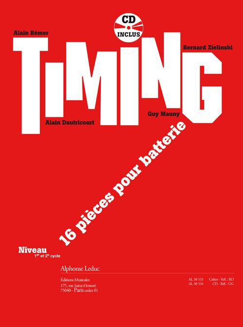 Alain_Bémer: Timing, 16 Pieces for Drums