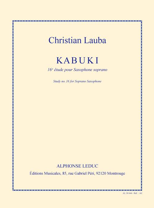 Christian Lauba: Kabuki -16Eme Etude