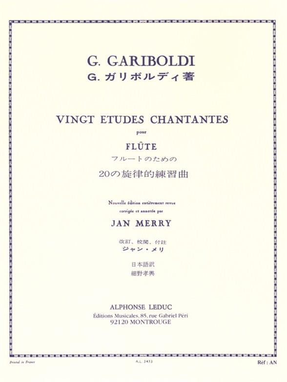 Giuseppe Gariboldi: Etudes Chantantes