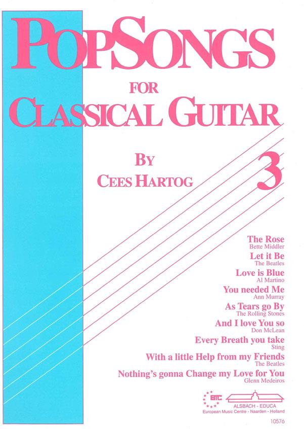 Cees Hartog: Popsongs For Classical Guitar 3