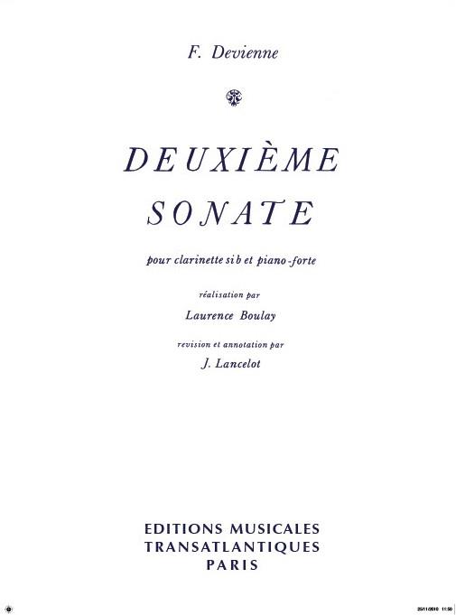 Sonate No2 pour Clarinette Sib