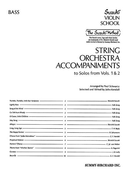 String Orchestra Acc. to Solos from Vol.s 1 & 2