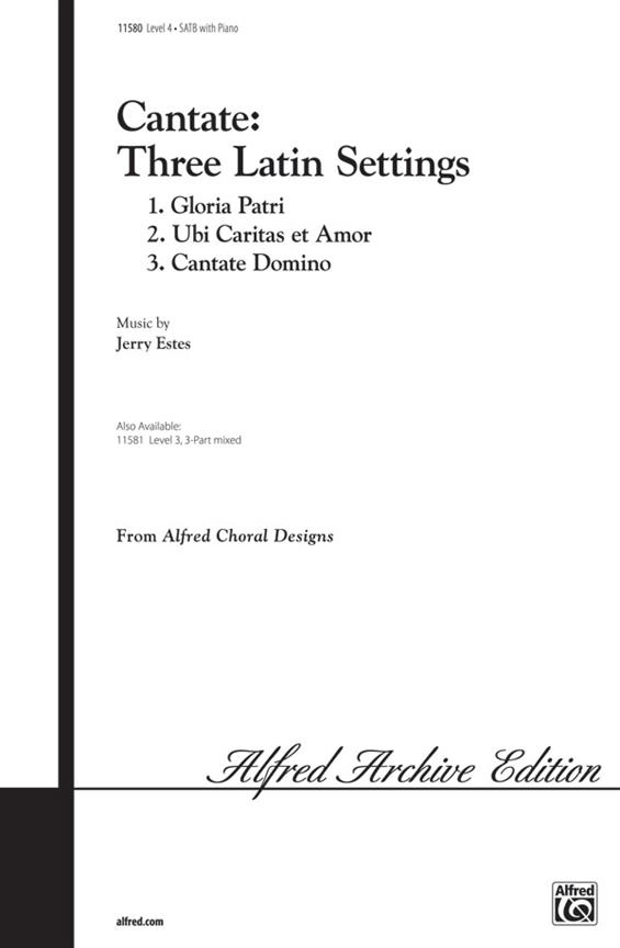Cantate: Three Latin Settings (SATB)