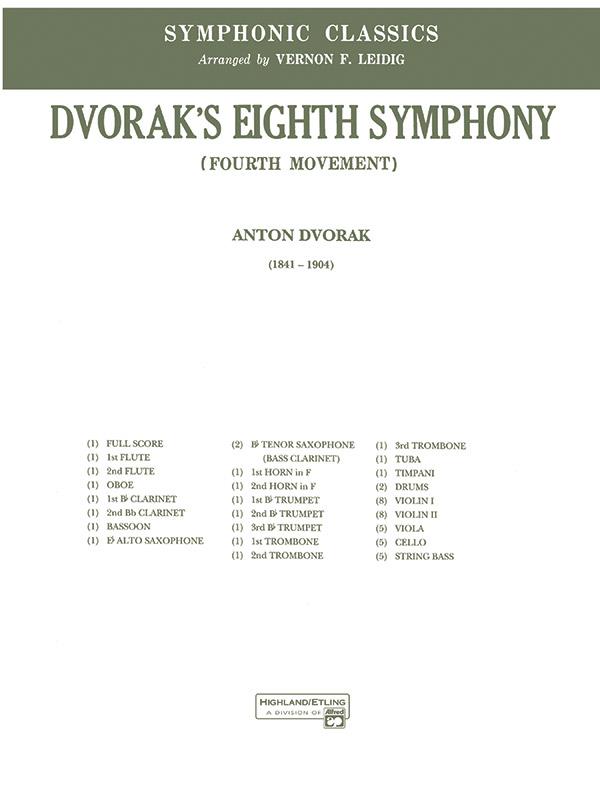 Dvor?k's 8th Symphony, 4th Movement