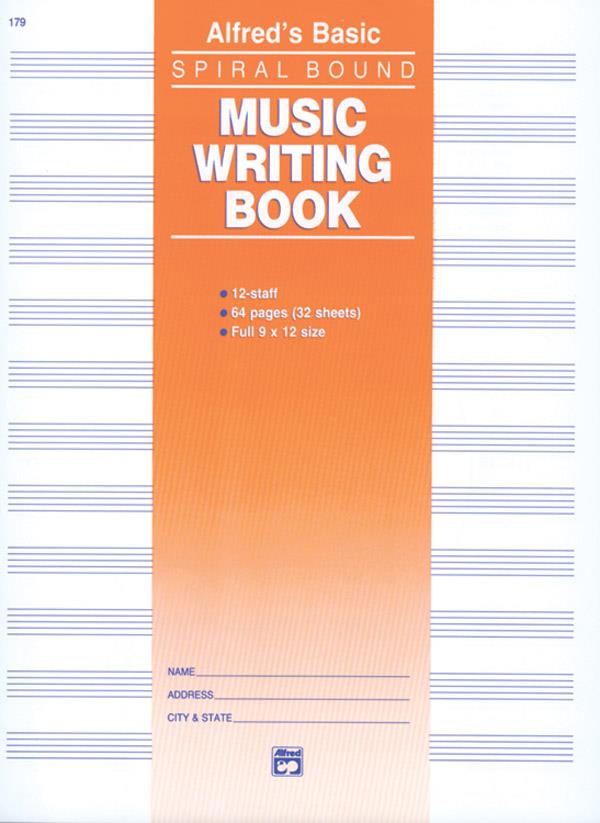 12 Stave Music Writing Book (9 x 12)