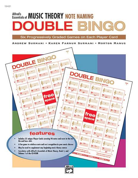 Double Bingo Game - Note Naming