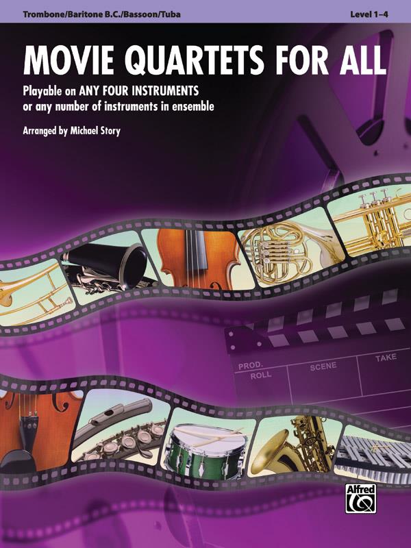 Movie Quartets For All (Trombone)