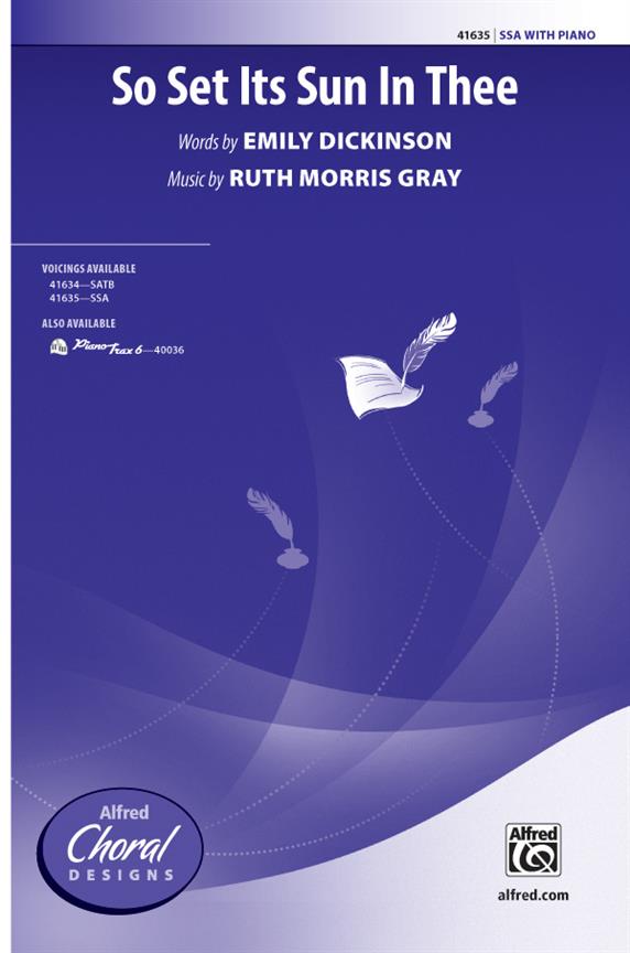 Ruth Morris Gray: So Set Its Sun in Thee
