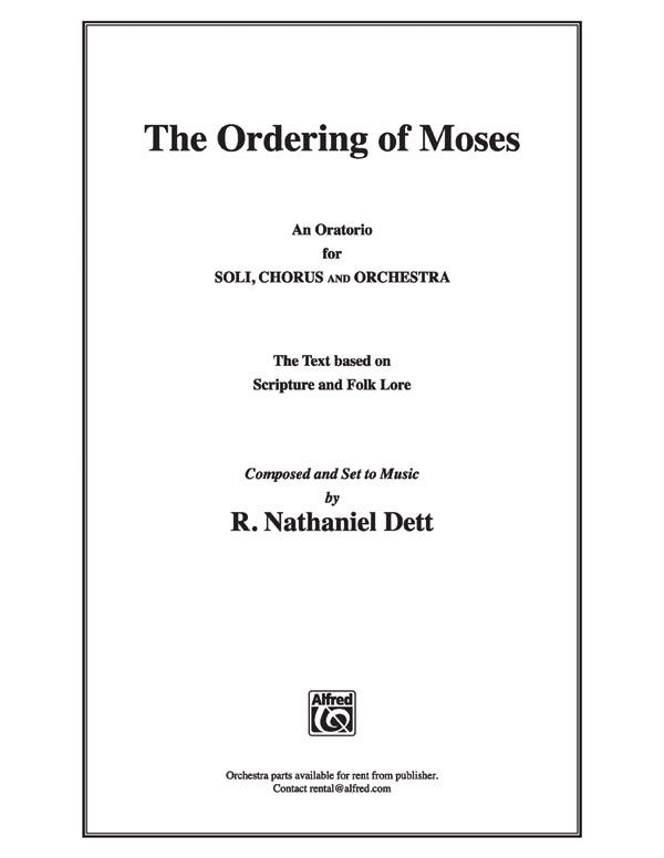The Ordering of Moses (SATB)